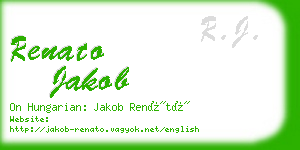 renato jakob business card